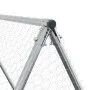Chicken cage silver galvanized steel 200x100x190 cm by , Cages and habitats for small animals - Ref: Foro24-172550, Price: 10...