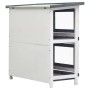 Kaninchenstall Käfig mit 4 grauen Holztüren von vidaXL, Käfige und Lebensräume für Kleintiere - Ref: Foro24-170834, Preis: 12...