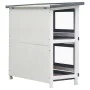 Rabbit cage with 4 doors, gray wood. by vidaXL, Cages and habitats for small animals - Ref: Foro24-170834, Price: 130,67 €, D...