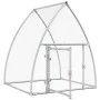 Chicken cage silver galvanized steel 100x105x120 cm by , Cages and habitats for small animals - Ref: Foro24-172552, Price: 90...