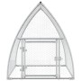Jaula para gallinas acero galvanizado plateado 100x105x120 cm