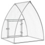 Jaula para gallinas acero galvanizado plateado 100x105x120 cm