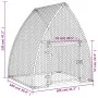Chicken cage silver galvanized steel 100x105x120 cm by , Cages and habitats for small animals - Ref: Foro24-172552, Price: 90...