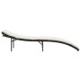 Liege mit schwarzem synthetischem Rattankissen 55x199x50 cm von , Liegen - Ref: Foro24-368245, Preis: 81,81 €, Rabatt: %