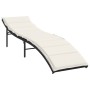 Sonnenliegen mit Tisch 2 Einheiten aus schwarzem synthetischem Rattan von , Liegen - Ref: Foro24-368251, Preis: 154,76 €, Rab...
