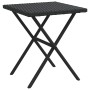 Sonnenliegen mit Tisch 2 Einheiten aus schwarzem synthetischem Rattan von , Liegen - Ref: Foro24-368251, Preis: 154,76 €, Rab...