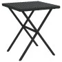 Sun loungers with table 2 units black synthetic rattan by , Loungers - Ref: Foro24-368251, Price: 241,94 €, Discount: %