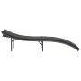 Tumbona con cojín ratán sintético gris 55x199x50 cm de , Tumbonas - Ref: Foro24-368247, Precio: 114,30 €, Descuento: %