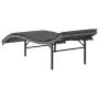 Tumbona con cojín ratán sintético gris 55x199x50 cm de , Tumbonas - Ref: Foro24-368247, Precio: 114,30 €, Descuento: %
