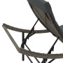 Lounger with gray synthetic rattan cushion 55x199x50 cm by , Loungers - Ref: Foro24-368247, Price: 83,38 €, Discount: %