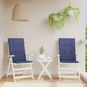 Kissen für Hochlehner, 2 Stück, marineblauer Stoff von , Kissen für Stühle und Sofas - Ref: Foro24-378611, Preis: 36,95 €, Ra...