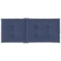 High back chair cushions 2 pcs navy blue fabric by , Cushions for chairs and sofas - Ref: Foro24-378611, Price: 38,95 €, Disc...