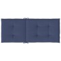 Stuhlkissen mit hoher Rückenlehne 6 Sie Marineblau Stoff von , Kissen für Stühle und Sofas - Ref: Foro24-378613, Preis: 91,58...