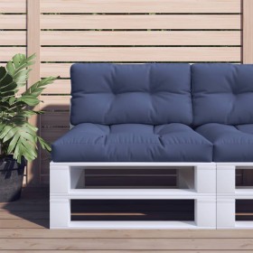 Cojín para sofá de palets tela azul marino 80x40x12 cm