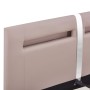 Estructura de cama con LED cuero sintético capuchino 120x200 cm de vidaXL, Camas y somieres - Ref: Foro24-280862, Precio: 185...