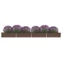 Jardinera de acero galvanizado marrón 600x80x45 cm de vidaXL, Maceteros y jardineras - Ref: Foro24-47074, Precio: 115,40 €, D...