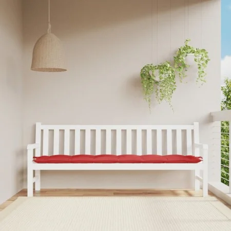 Garden bench cushion Oxford fabric red 200x50x7 cm by , Cushions for chairs and sofas - Ref: Foro24-361646, Price: 30,83 €, D...