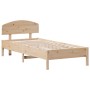 Estructura de cama con cabecero madera maciza pino 100x200 cm de , Camas y somieres - Ref: Foro24-3207217, Precio: 130,00 €, ...