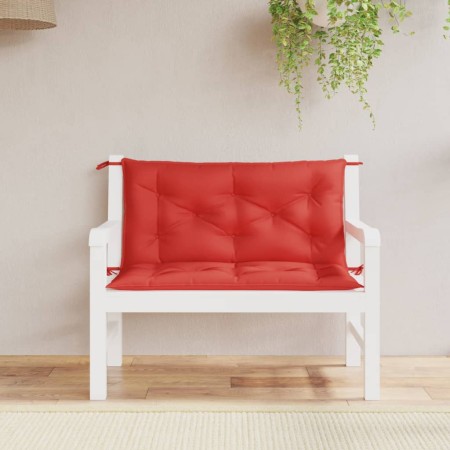 Garden bench cushions 2 pcs Oxford fabric red 100x50x7 cm by , Cushions for chairs and sofas - Ref: Foro24-361665, Price: 36,...