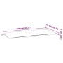 Garden bench cushions 2 pcs anthracite 120x50x7 cm by , Cushions for chairs and sofas - Ref: Foro24-361678, Price: 40,17 €, D...