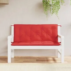 Garden bench cushions 2 pcs Oxford fabric red 120x50x7 cm by , Cushions for chairs and sofas - Ref: Foro24-361684, Price: 36,...