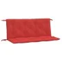 Garden bench cushions 2 pcs Oxford fabric red 120x50x7 cm by , Cushions for chairs and sofas - Ref: Foro24-361684, Price: 37,...