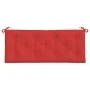 Garden bench cushions 2 pcs Oxford fabric red 120x50x7 cm by , Cushions for chairs and sofas - Ref: Foro24-361684, Price: 37,...