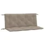Cojines de banco de jardín 2 uds tela Oxford taupé 120x50x7 cm de , Cojines para sillas y sofás - Ref: Foro24-361686, Precio:...