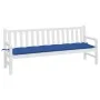 Garden bench cushion Oxford fabric royal blue 200x50x7 cm by , Cushions for chairs and sofas - Ref: Foro24-361650, Price: 37,...