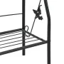 Pot rack 3 levels black iron 52x28x128 cm by vidaXL, Pot stands - Ref: Foro24-47097, Price: 59,79 €, Discount: %