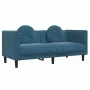 2-piece blue velvet sofa set with cushions by , Sofas - Ref: Foro24-3209265, Price: 526,12 €, Discount: %
