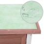 Kaninchenkäfig mit 1 braunen Holztür von vidaXL, Käfige und Lebensräume für Kleintiere - Ref: Foro24-170832, Preis: 99,91 €, ...