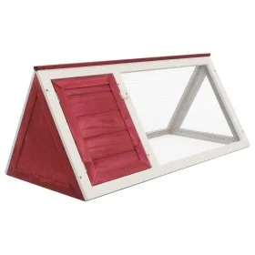 Roter Tierkäfigstall aus Holz von vidaXL, Käfige und Lebensräume für Kleintiere - Ref: Foro24-170854, Preis: 64,13 €, Rabatt: %