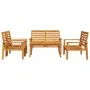 Juego de muebles de jardín 5 pzas madera maciza de acacia de , Conjuntos de jardín - Ref: Foro24-3211800, Precio: 396,72 €, D...