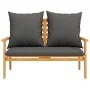 Set de muebles para jardín 3 piezas con cojines madera acacia de , Conjuntos de jardín - Ref: Foro24-3211799, Precio: 375,63 ...