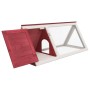 Roter Tierkäfigstall aus Holz von vidaXL, Käfige und Lebensräume für Kleintiere - Ref: Foro24-170854, Preis: 78,43 €, Rabatt: %