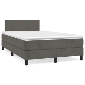 Boxfeder mit dunkelgrauer Samtmatratze 120x190 cm von , Betten und Lattenroste - Ref: Foro24-3269826, Preis: 383,64 €, Rabatt: %