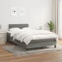 Box spring bed with dark gray fabric mattress 120x190 cm by , Beds and slatted bases - Ref: Foro24-3269717, Price: 430,16 €, ...