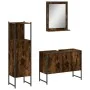 3-teiliges Badezimmermöbel-Set aus geräuchertem Eichensperrholz von , Badezimmermöbel - Ref: Foro24-3214351, Preis: 156,74 €,...