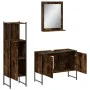 3-teiliges Badezimmermöbel-Set aus geräuchertem Eichensperrholz von , Badezimmermöbel - Ref: Foro24-3214351, Preis: 156,74 €,...