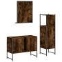 3-piece bathroom furniture set smoked oak plywood by , Bathroom furniture - Ref: Foro24-3214351, Price: 156,47 €, Discount: %