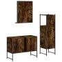 3-teiliges Badezimmermöbel-Set aus geräuchertem Eichensperrholz von , Badezimmermöbel - Ref: Foro24-3214351, Preis: 156,74 €,...
