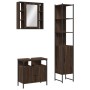 Badezimmermöbel-Set, 3-teilig, braunes Eichensperrholz von , Badezimmermöbel - Ref: Foro24-3214739, Preis: 204,60 €, Rabatt: %