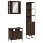 Set de muebles de baño 3 pzas madera contrachapada roble marrón de , Muebles de baño - Ref: Foro24-3214739, Precio: 201,16 €,...