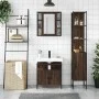 Set de muebles de baño 3 pzas madera contrachapada roble marrón de , Muebles de baño - Ref: Foro24-3214739, Precio: 201,16 €,...
