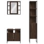 Badezimmermöbel-Set, 3-teilig, braunes Eichensperrholz von , Badezimmermöbel - Ref: Foro24-3214739, Preis: 204,60 €, Rabatt: %