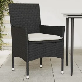 Gartensessel mit Kissen 2 Stück schwarzes synthetisches Rattan von , Gartenstühle - Ref: Foro24-368108, Preis: 135,56 €, Raba...