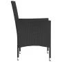 Sillones de jardín con cojines 2 uds ratán sintético negro de , Sillas de jardín - Ref: Foro24-368108, Precio: 125,68 €, Desc...