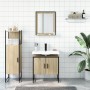 Set de muebles de baño 3 pzas madera contrachapada roble sonoma de , Muebles de baño - Ref: Foro24-3214345, Precio: 150,39 €