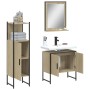 Set de muebles de baño 3 pzas madera contrachapada roble sonoma de , Muebles de baño - Ref: Foro24-3214345, Precio: 150,39 €